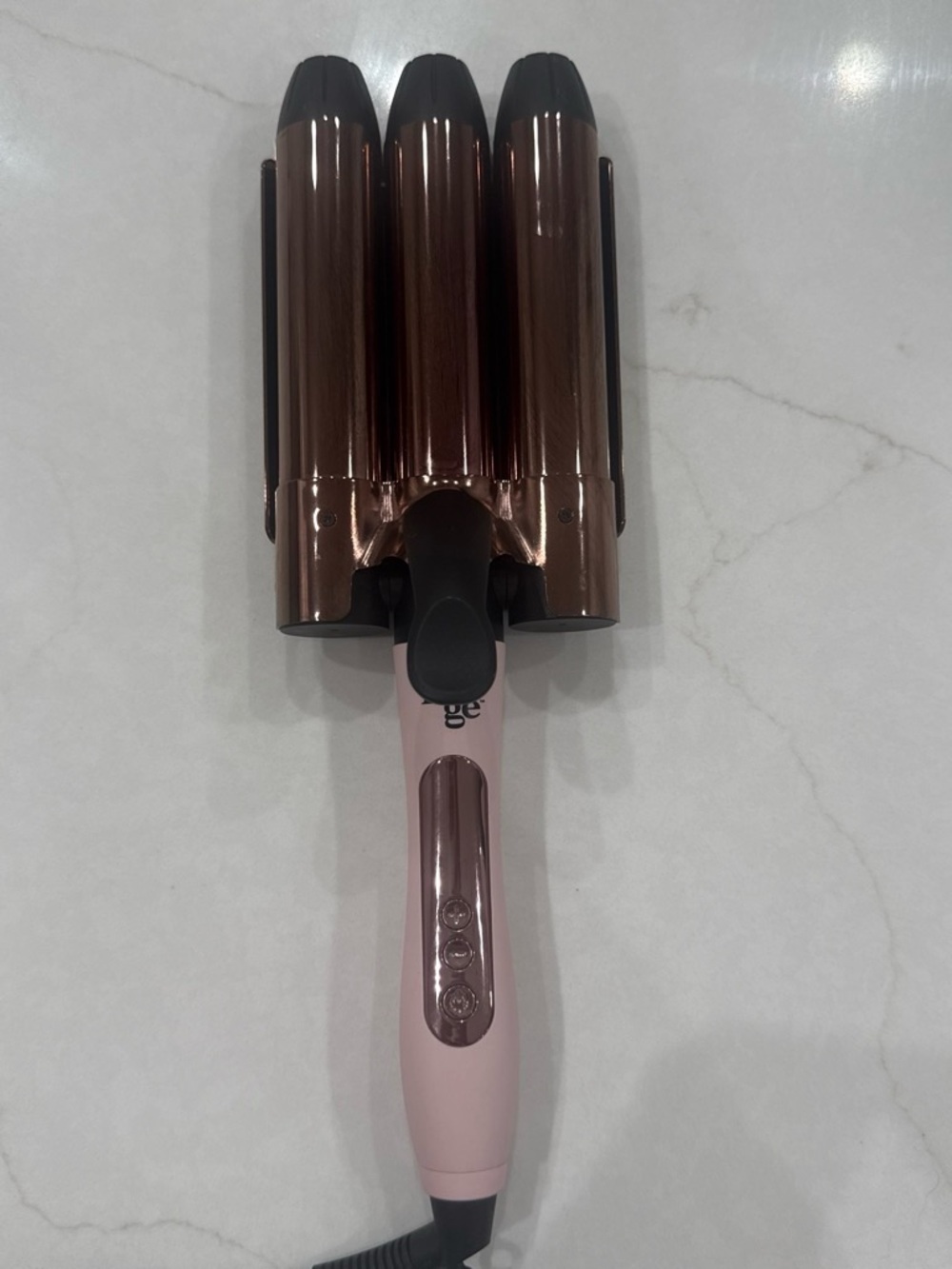 Lange Triple Barrel Waver in Pink and Rose Gold